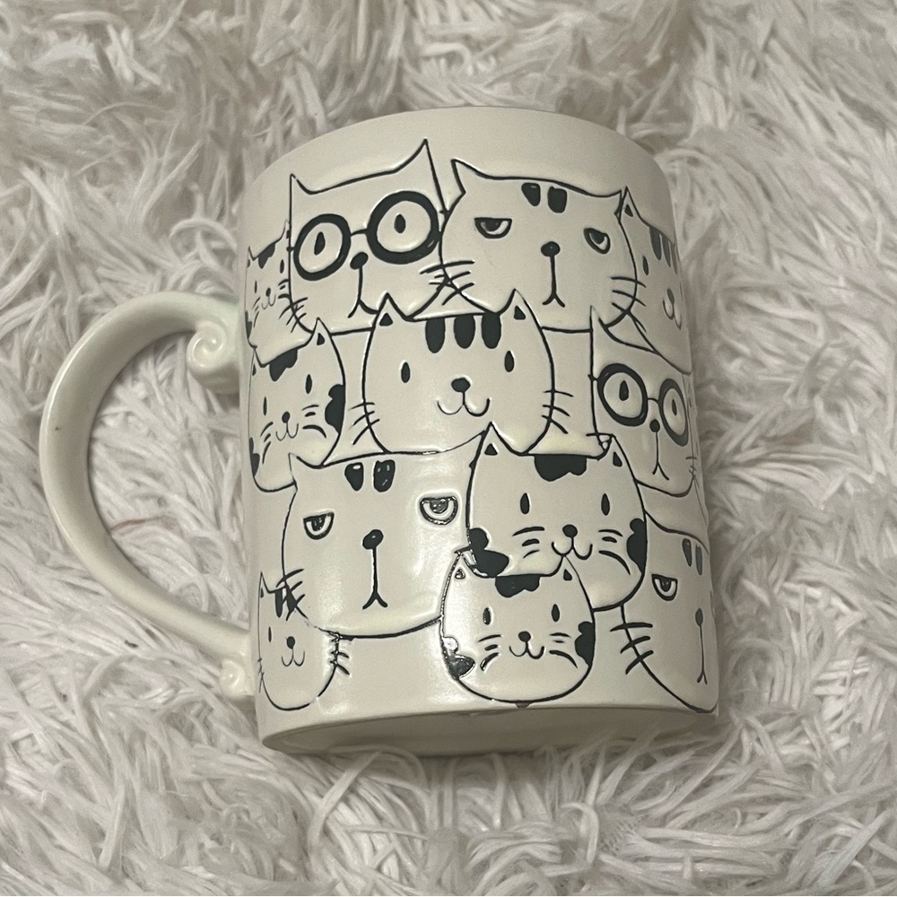 Spectrum CAT 3D faces EMBOSSED 3D Cats Coffee Mug